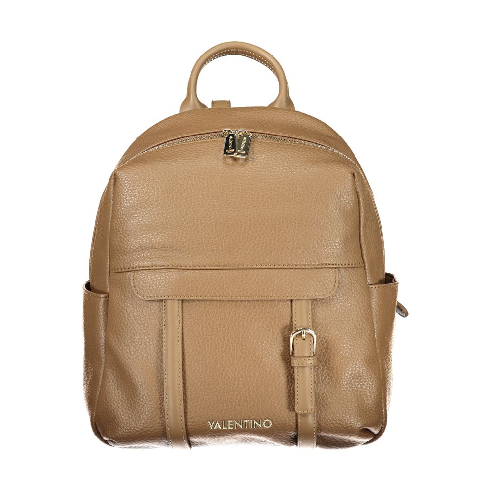 Mario Valentino Brown Polyurethane Women's Backpack Mario Valentino