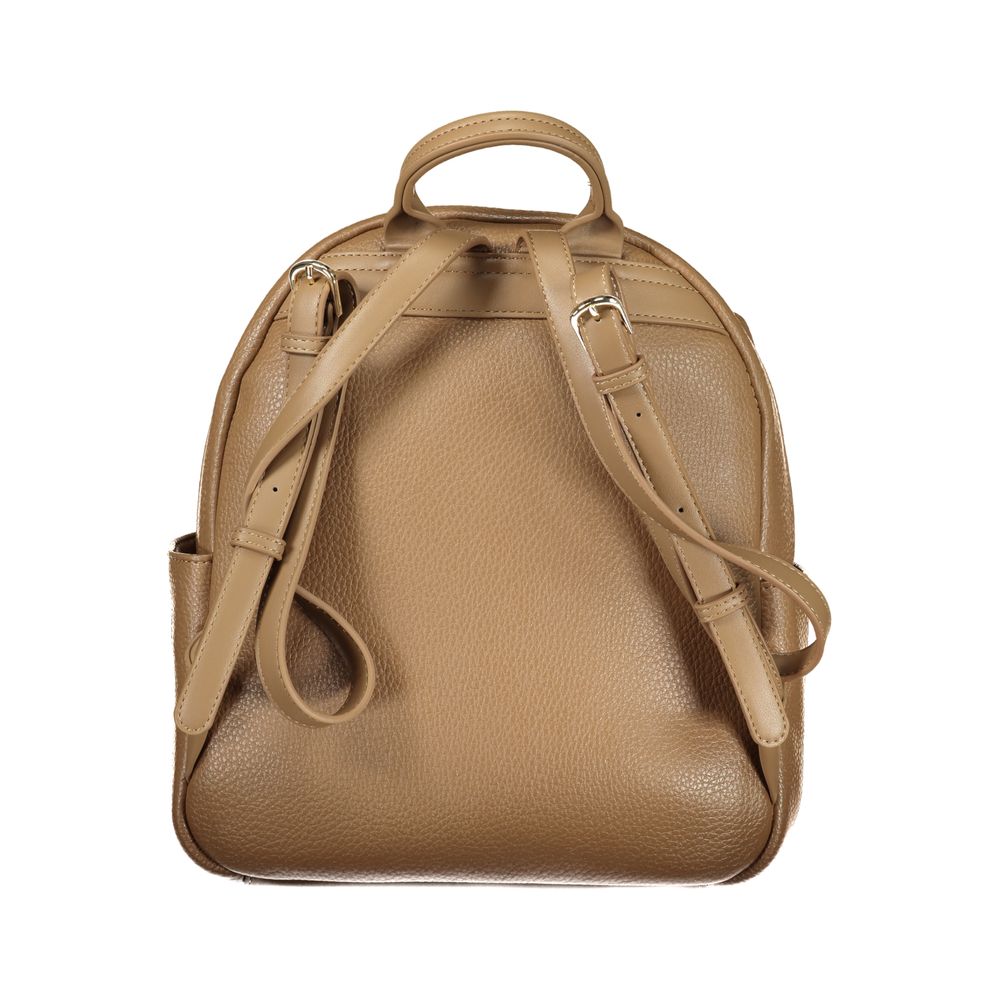 Mario Valentino Brown Polyurethane Women's Backpack Mario Valentino