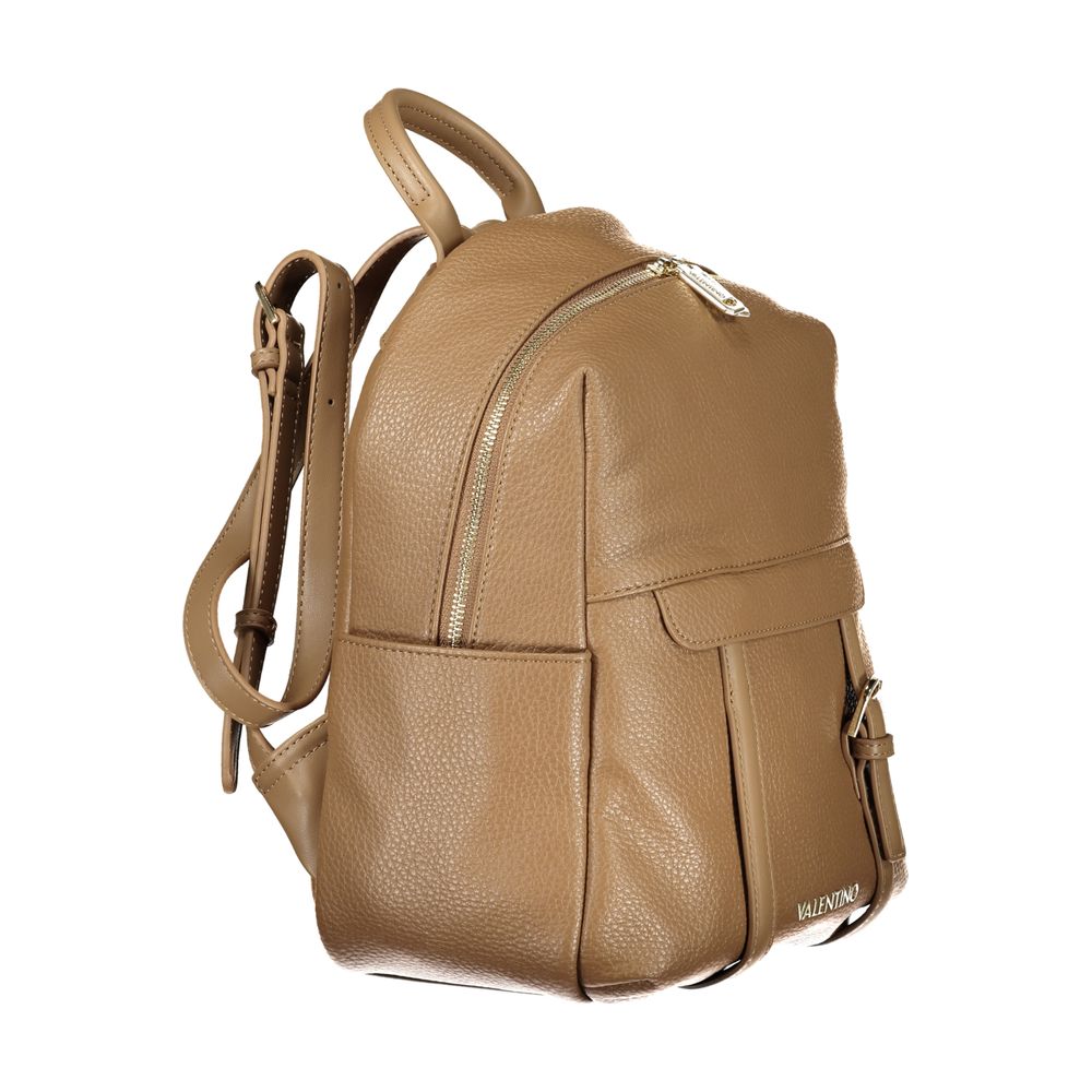 Mario Valentino Brown Polyurethane Women's Backpack Mario Valentino