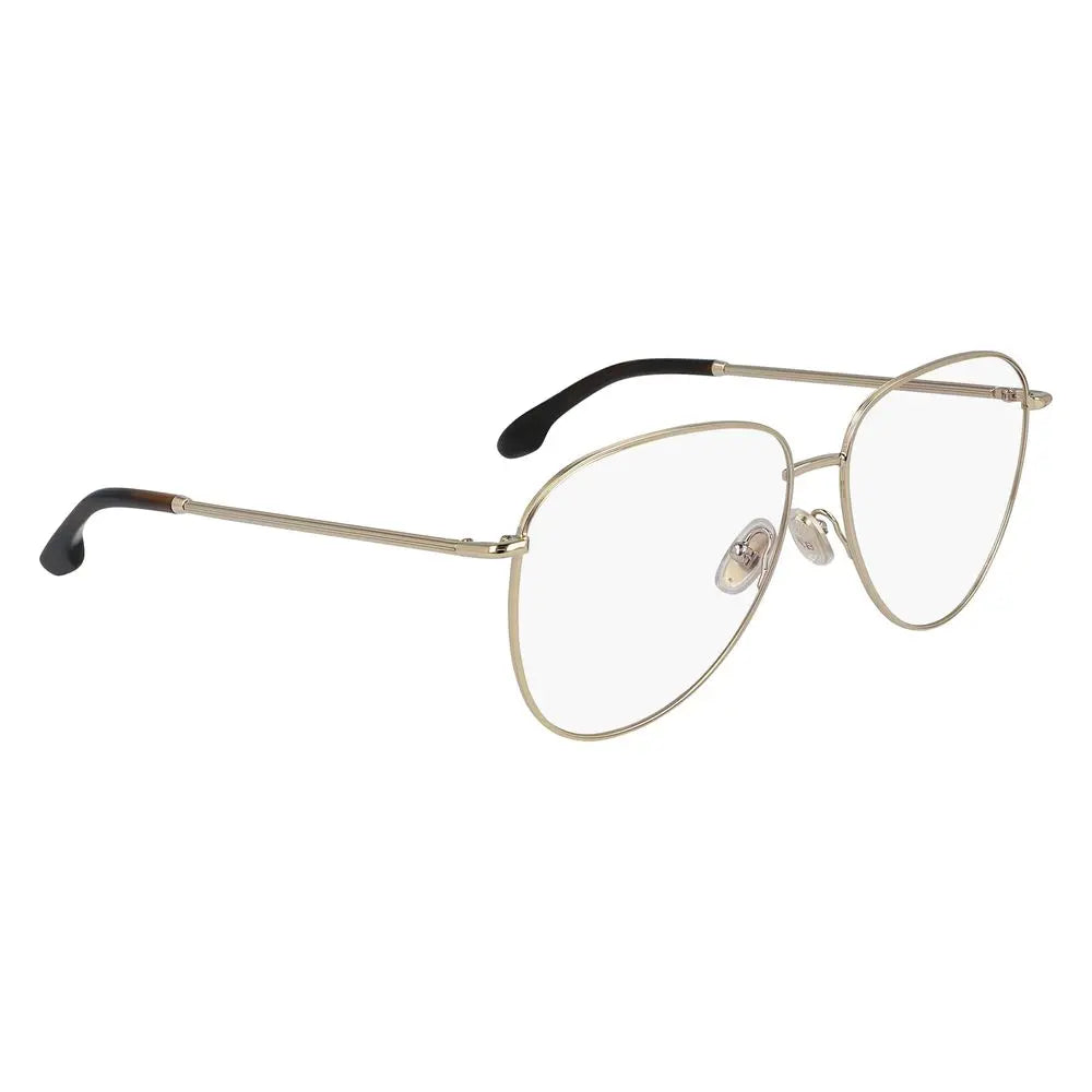 Victoria Beckham Gold Metal Glasses (Frames) Victoria Beckham