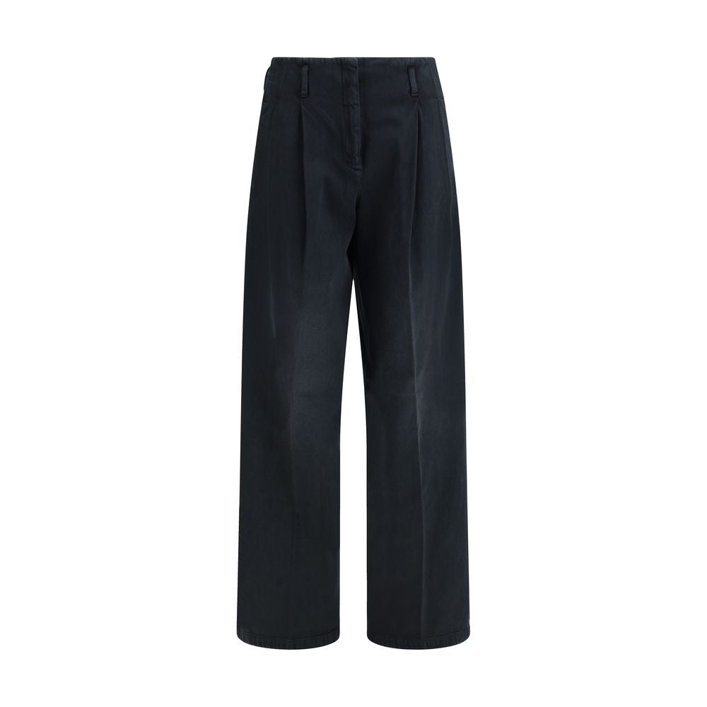Golden Goose Black Cotton Casual Pants Golden Goose