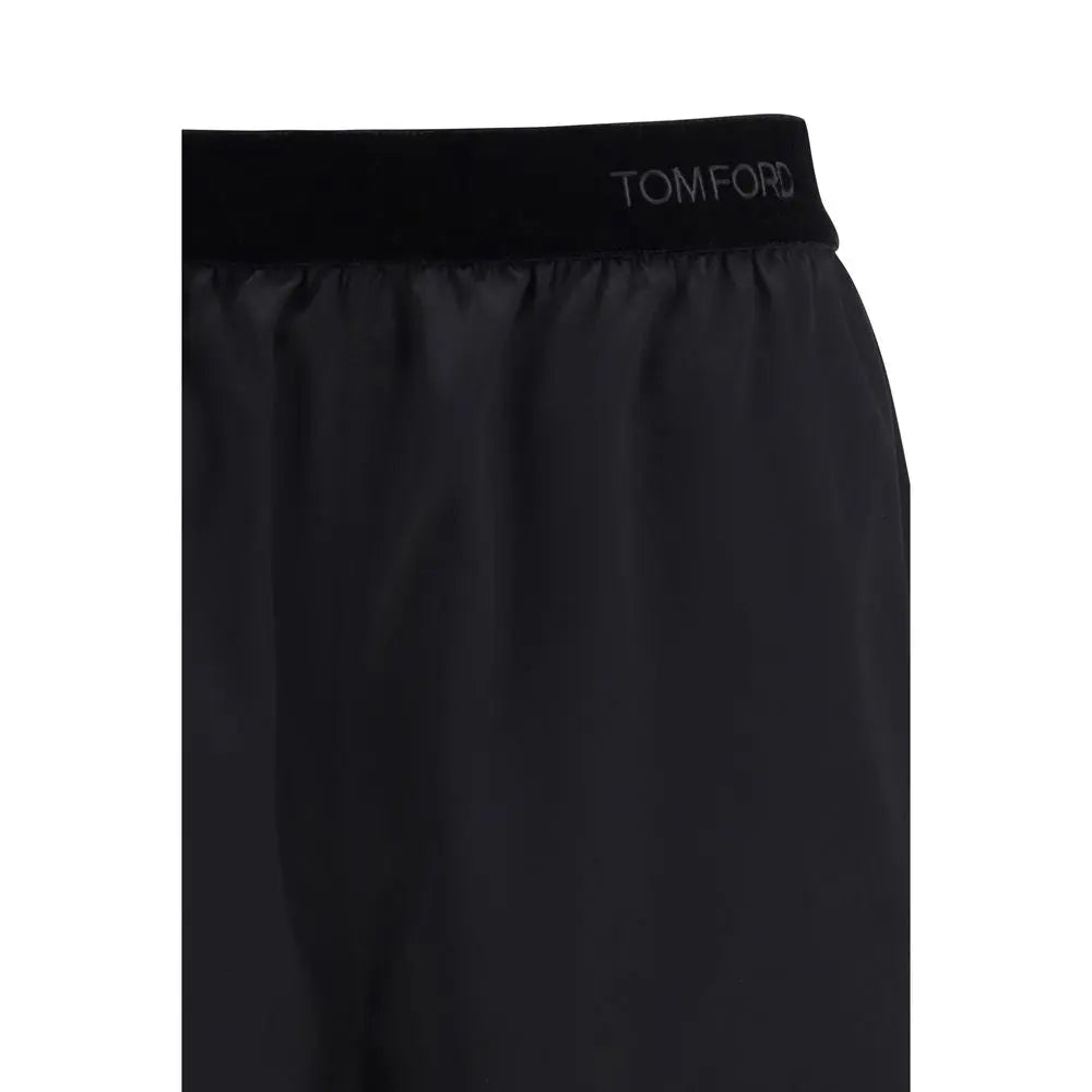 Tom Ford Black Silk Bermuda Shorts