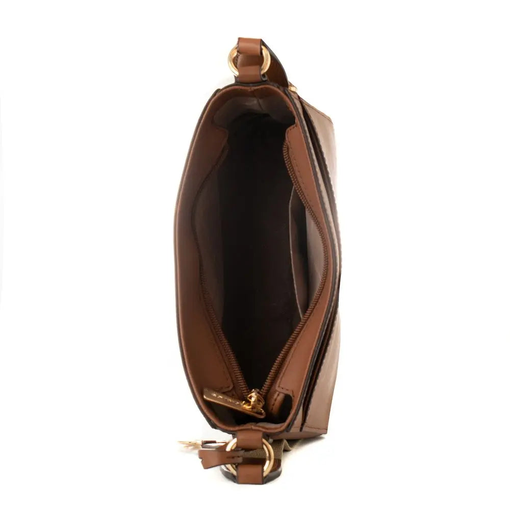 Michael Kors Brown Canvas Crossbody Bag Michael Kors