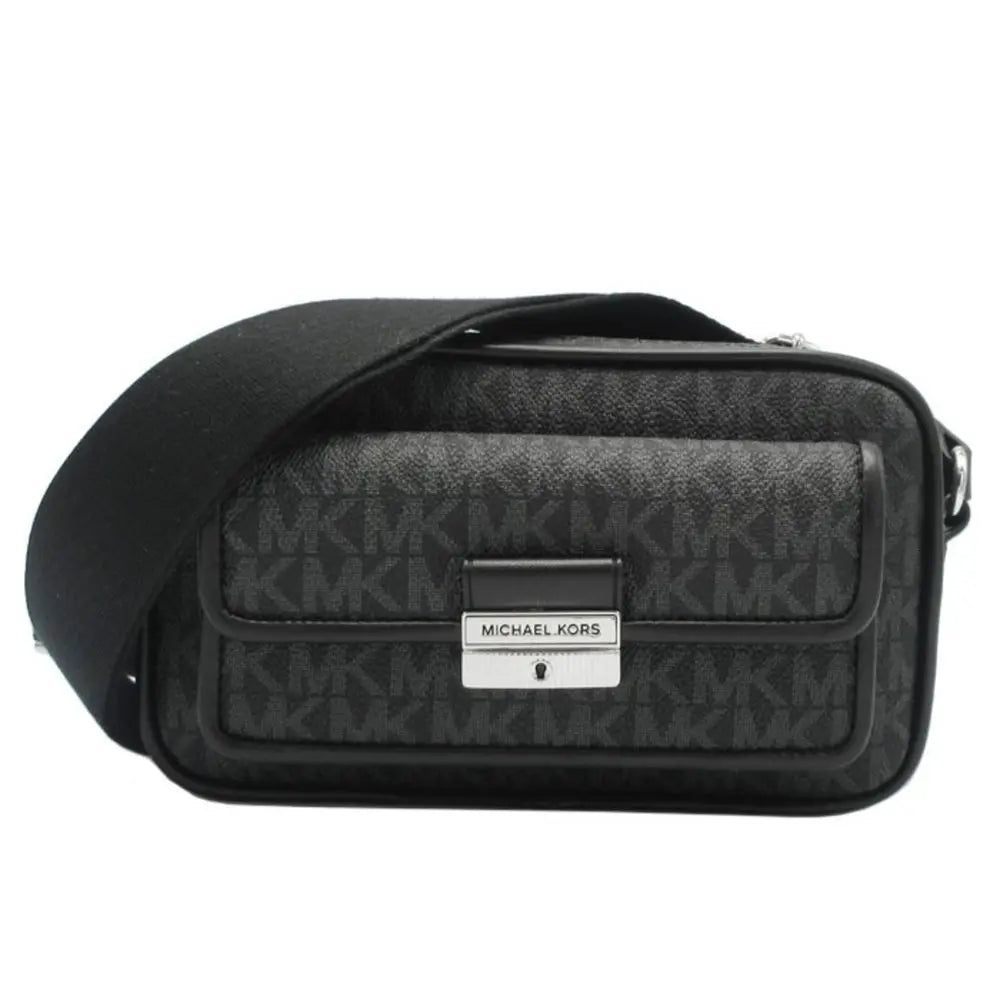Michael Kors Black Canvas Crossbody Bag Michael Kors