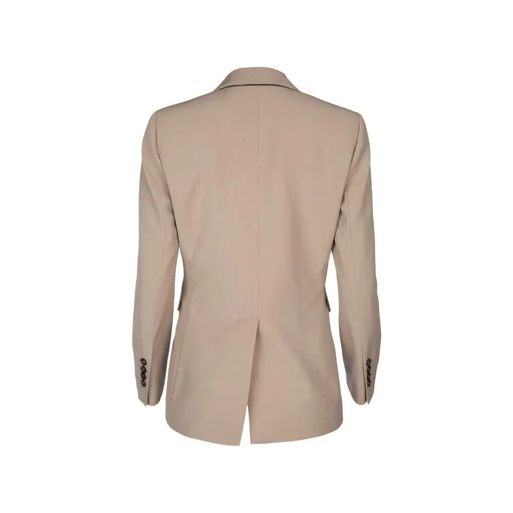 Brunello Cucinelli Beige Virgin Wool Blazer Brunello Cucinelli