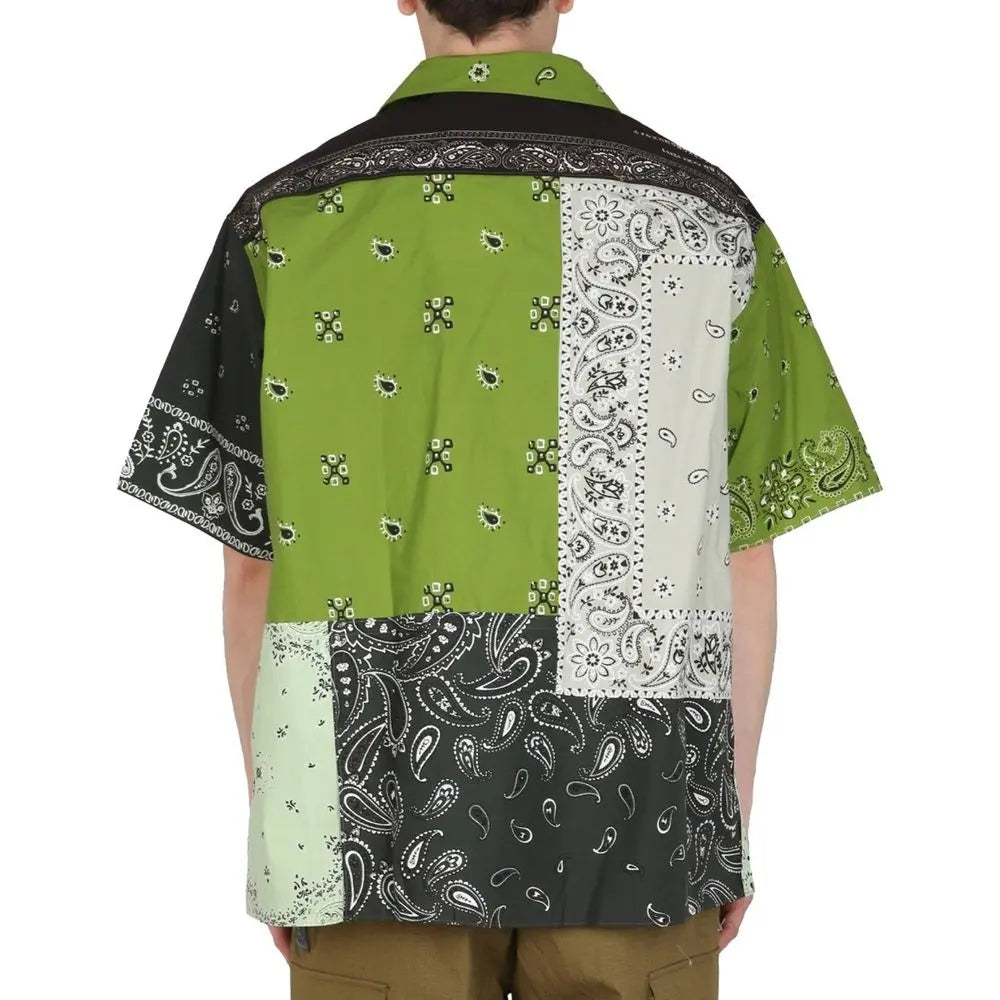 Kenzo Bicolor Cotton Shortsleeve Shirt Kenzo
