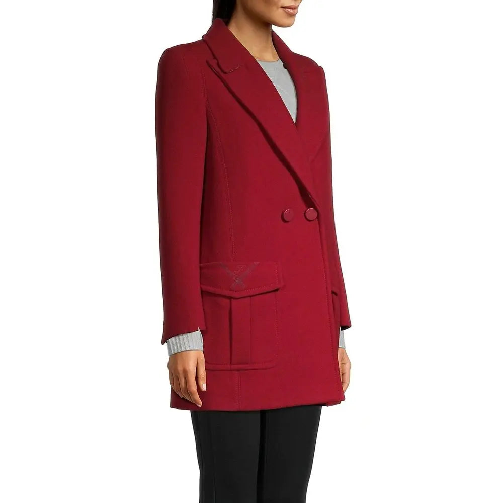 Fendi Multicolor Virgin Wool Coat Fendi