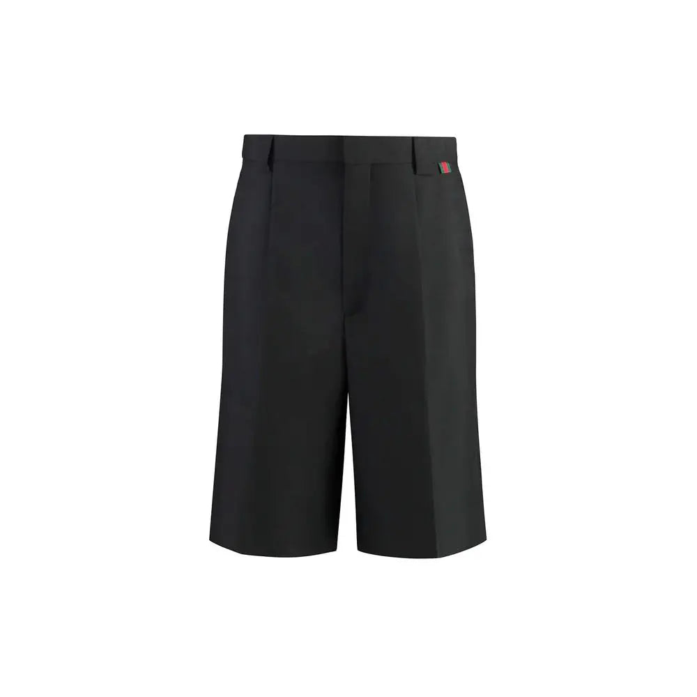 Gucci Black Polyester Bermuda Shorts Gucci