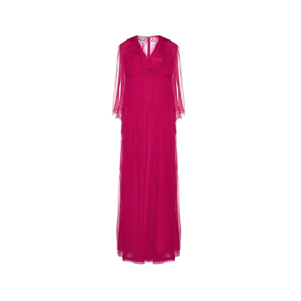 Gucci Multicolor Silk Casual Dress Gucci