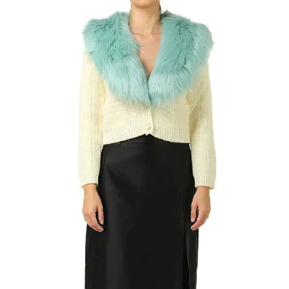 Gucci White Wool Cardigan Gucci