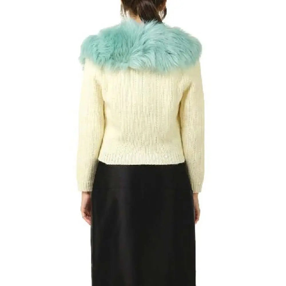 Gucci White Wool Cardigan Gucci
