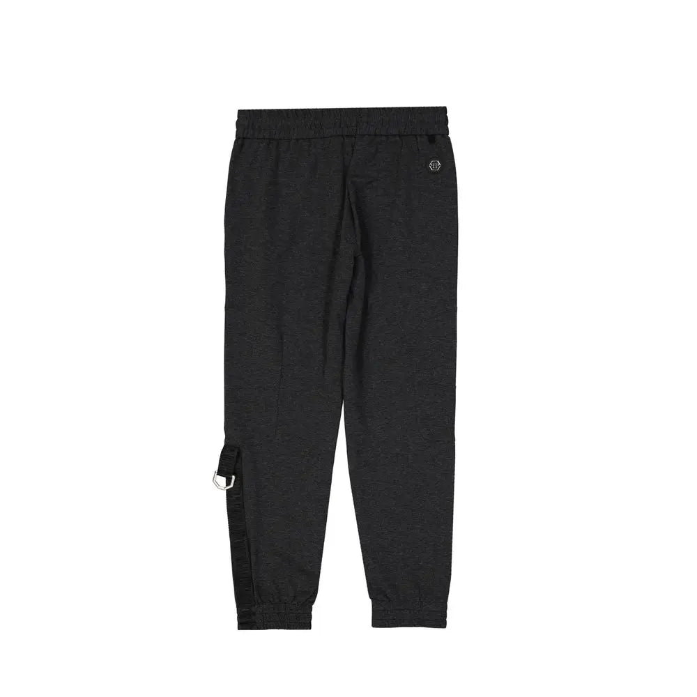 Philipp Plein Gray Cotton Joggers (Workout Pants) Philipp Plein