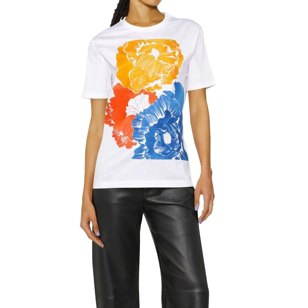 Salvatore Ferragamo White Cotton T-Shirt Salvatore Ferragamo
