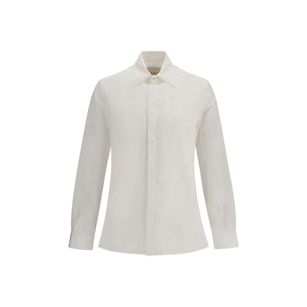 Valentino Garavani White Cotton Dress Shirt Valentino Garavani