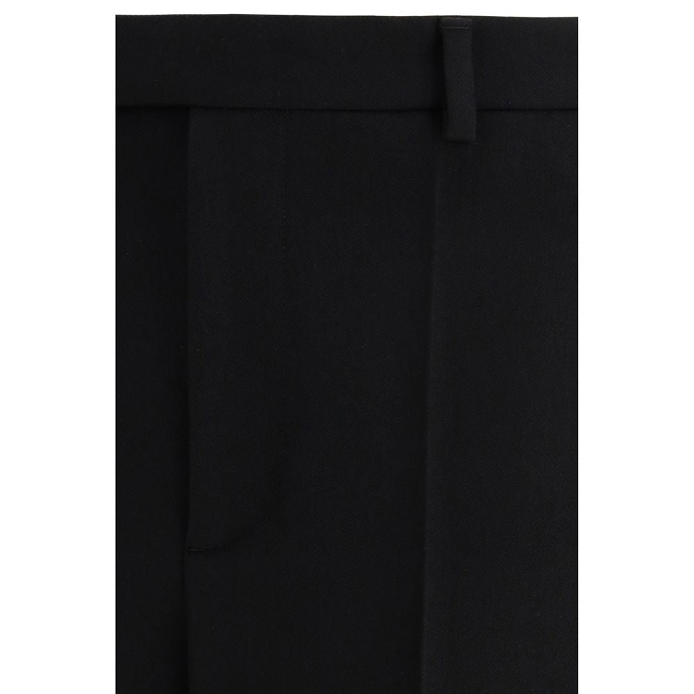 Valentino Black Wool Oves Aries Dress Pants Valentino