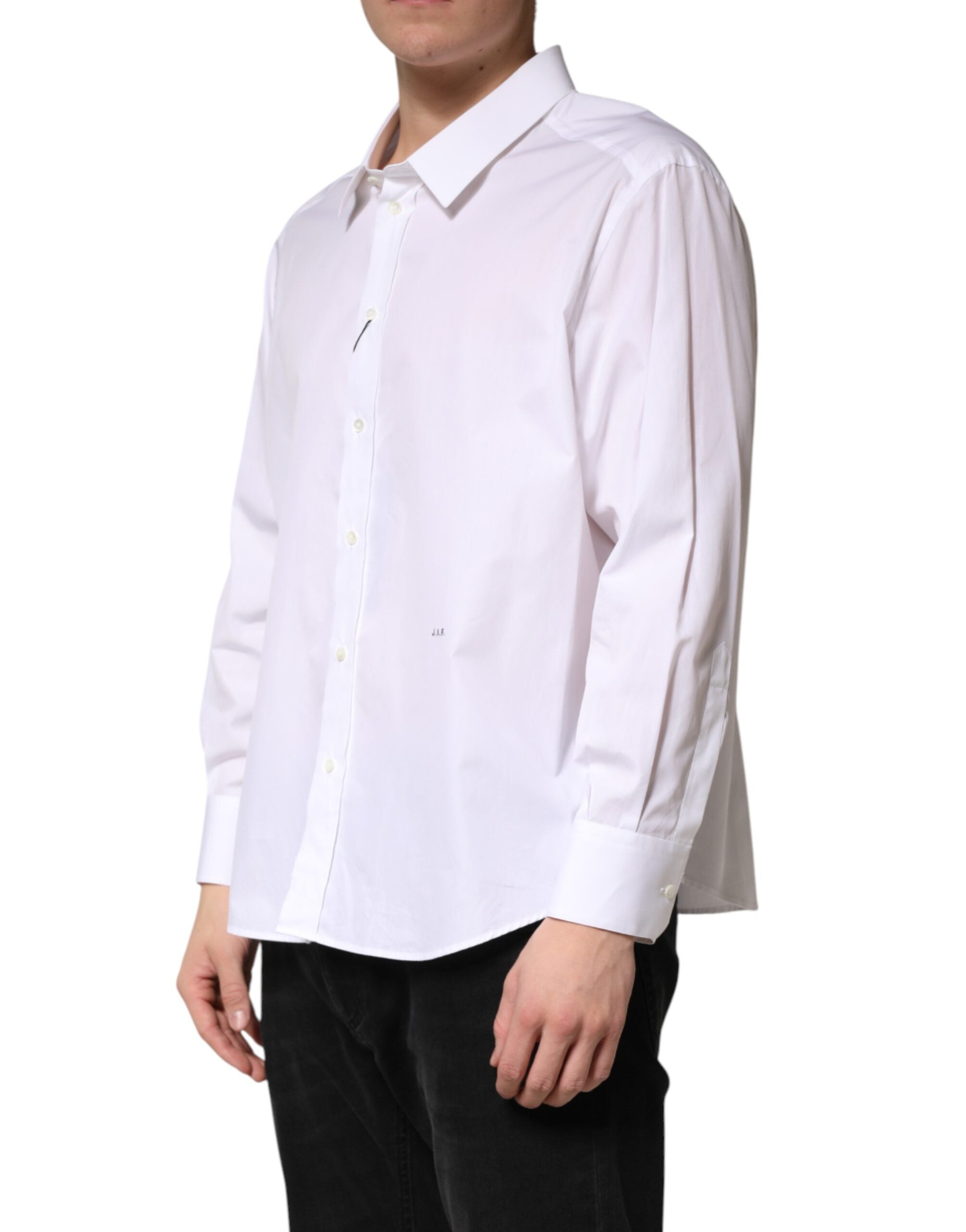 Dolce & Gabbana White SARTORIA Cotton Collared Dress Shirt Dolce & Gabbana