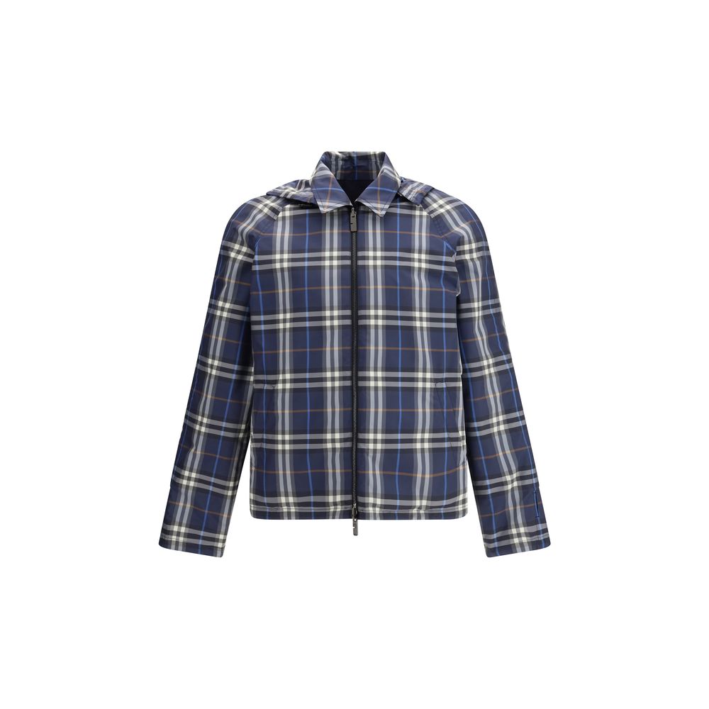 Burberry Blue Polyester Rain Coat Burberry