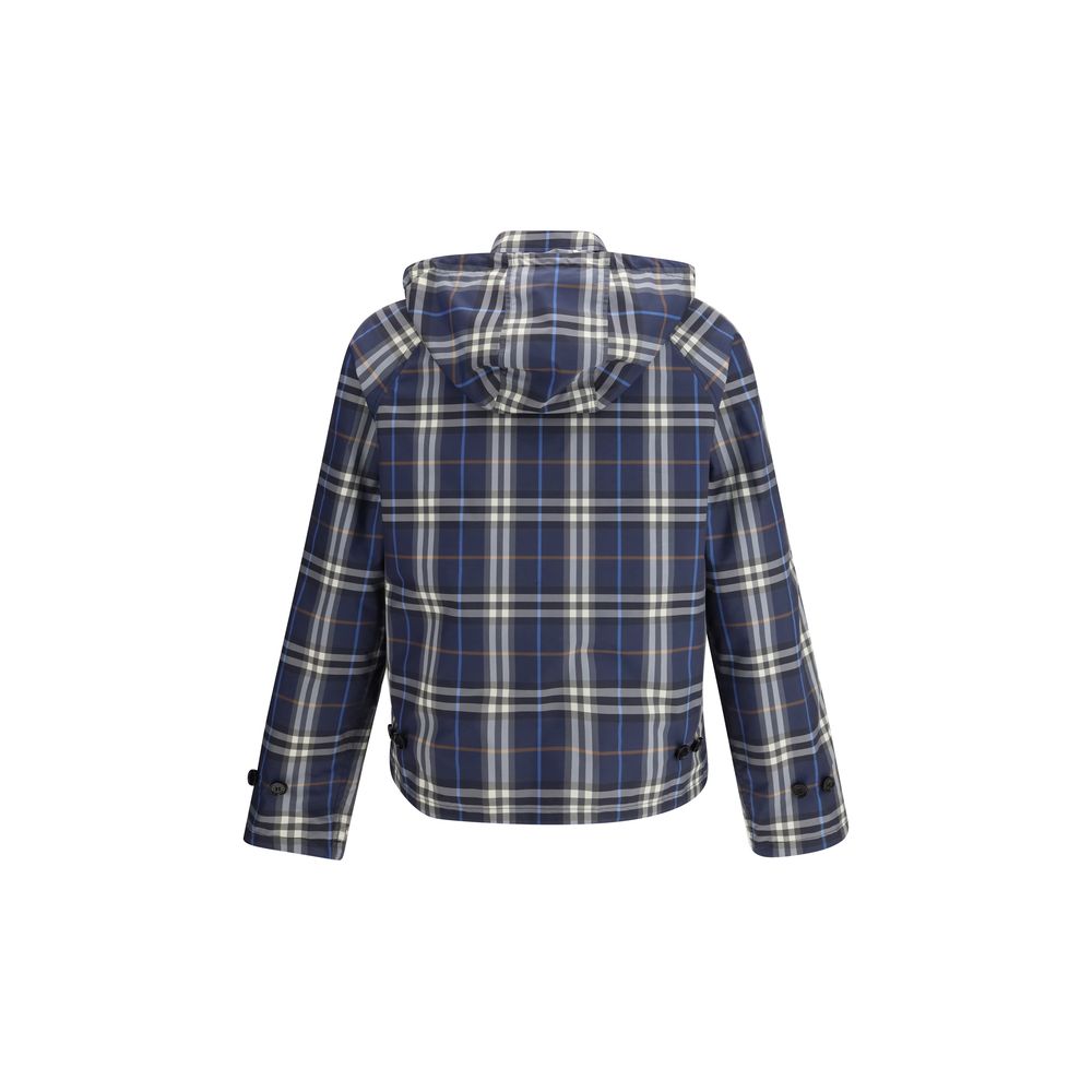 Burberry Blue Polyester Rain Coat Burberry