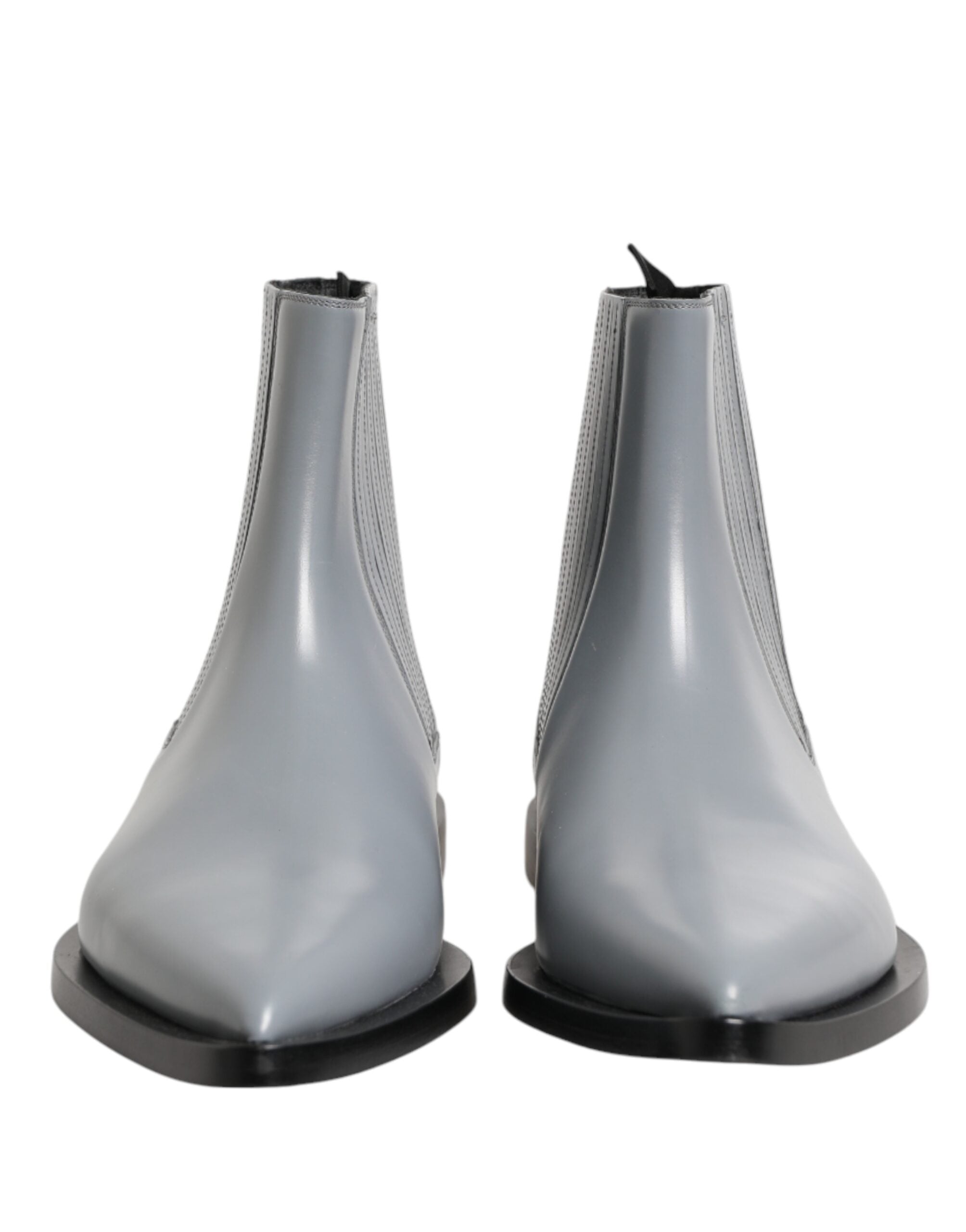 Dolce & Gabbana Light Gray Chelsea Short Ankle Boots Shoes Dolce & Gabbana