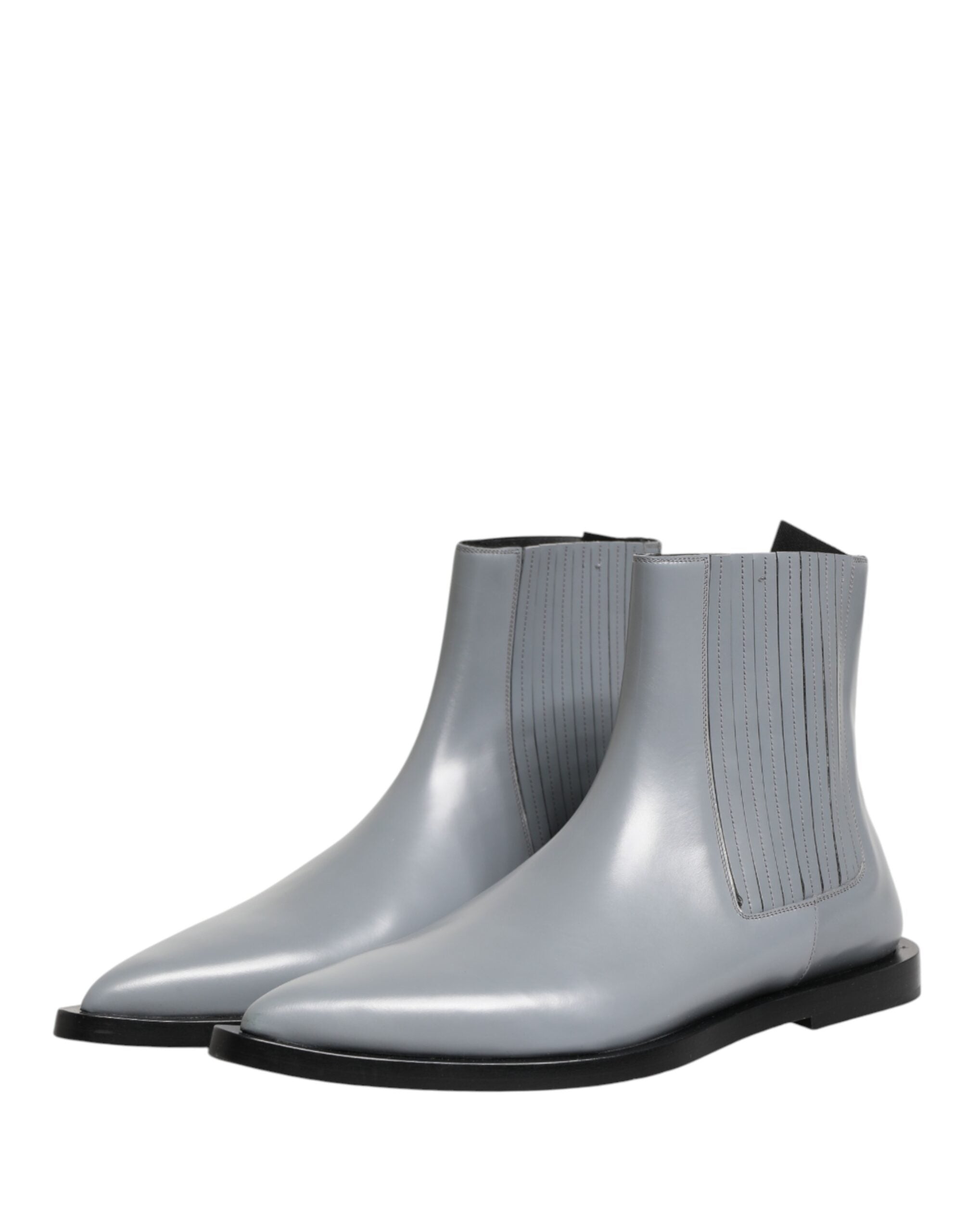 Dolce & Gabbana Light Gray Chelsea Short Ankle Boots Shoes Dolce & Gabbana