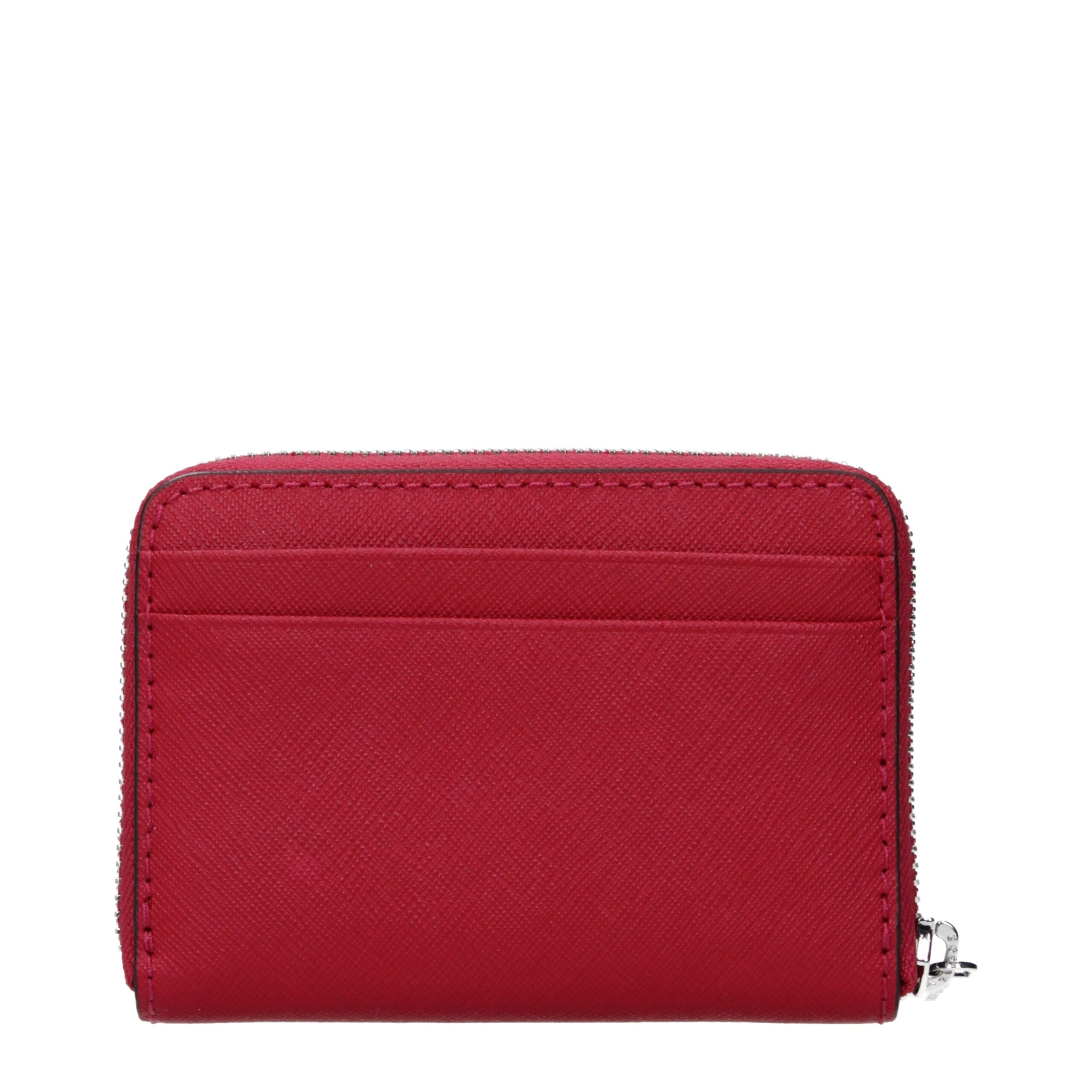 Michael Kors Red Leather Cardholder Michael Kors