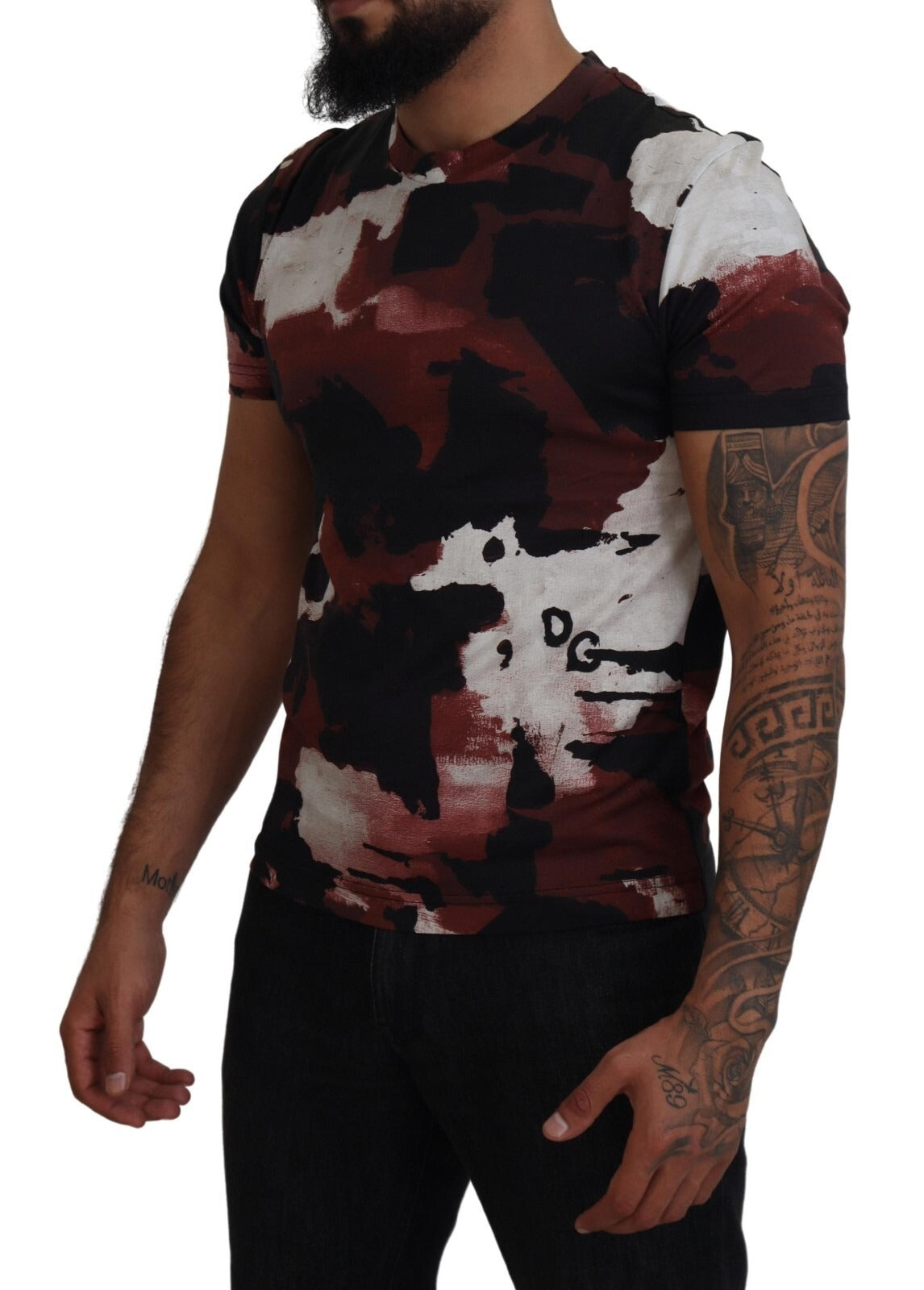 Dolce & Gabbana Multicolor Tie Dye Cotton Crew Neck T-shirt Dolce & Gabbana