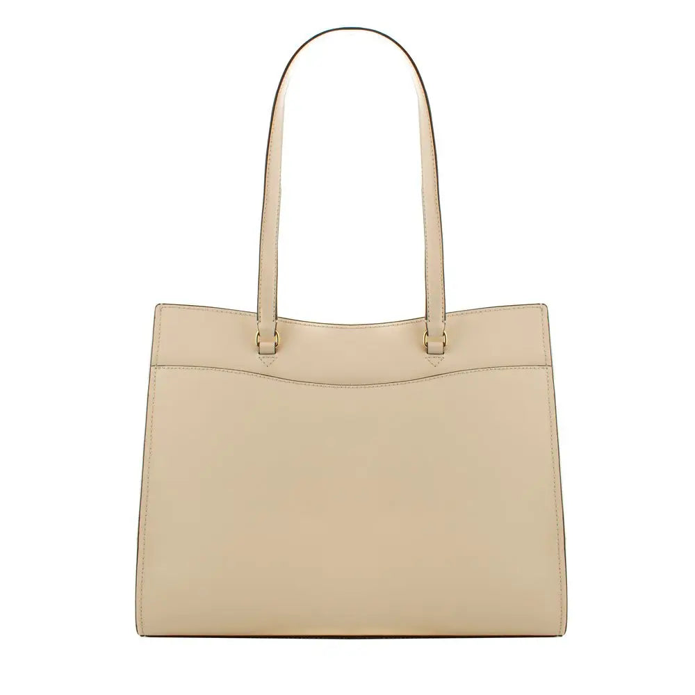 Michael Kors Beige Leather Tote Bag Michael Kors
