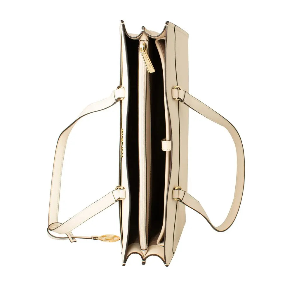 Michael Kors Beige Leather Tote Bag Michael Kors