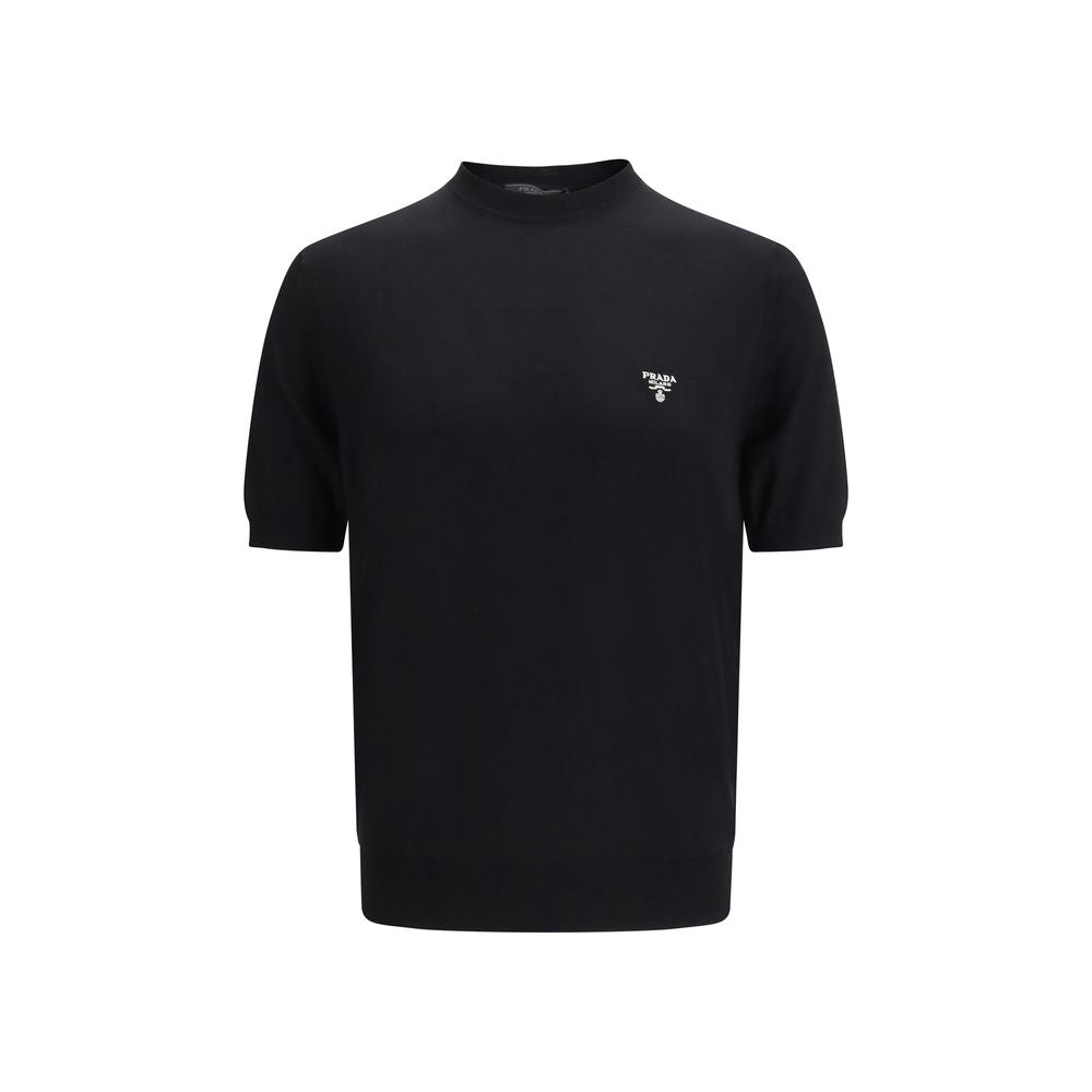 Prada Black Wool T-Shirt Prada