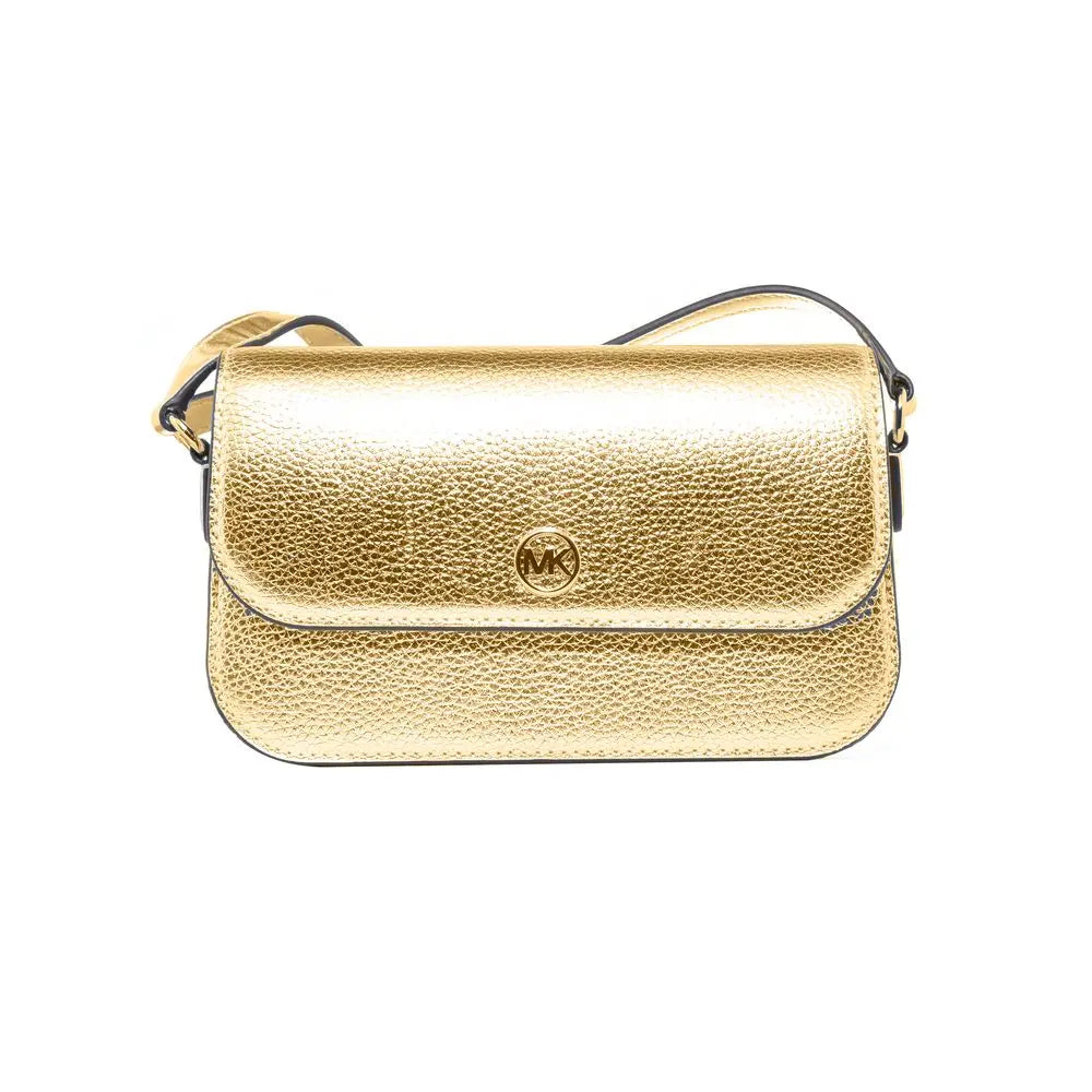 Michael Kors Gold Leather Crossbody Bag Michael Kors