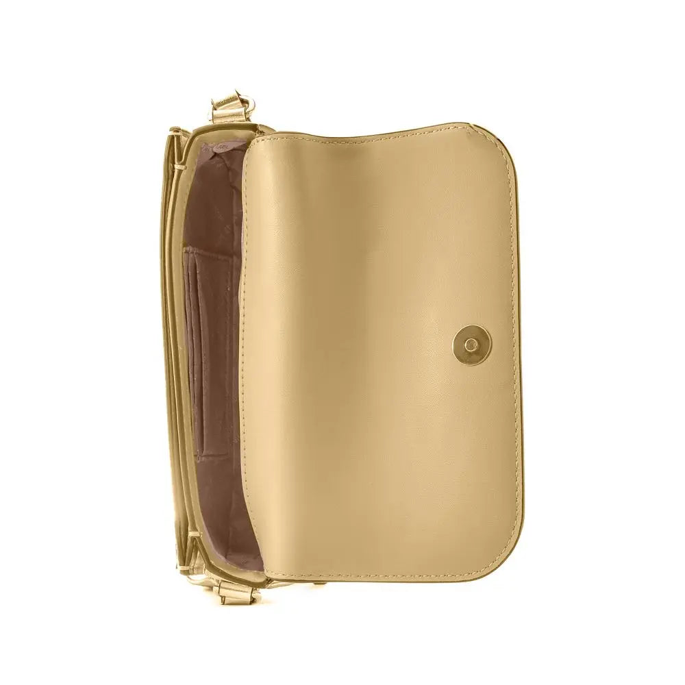 Michael Kors Gold Leather Crossbody Bag Michael Kors