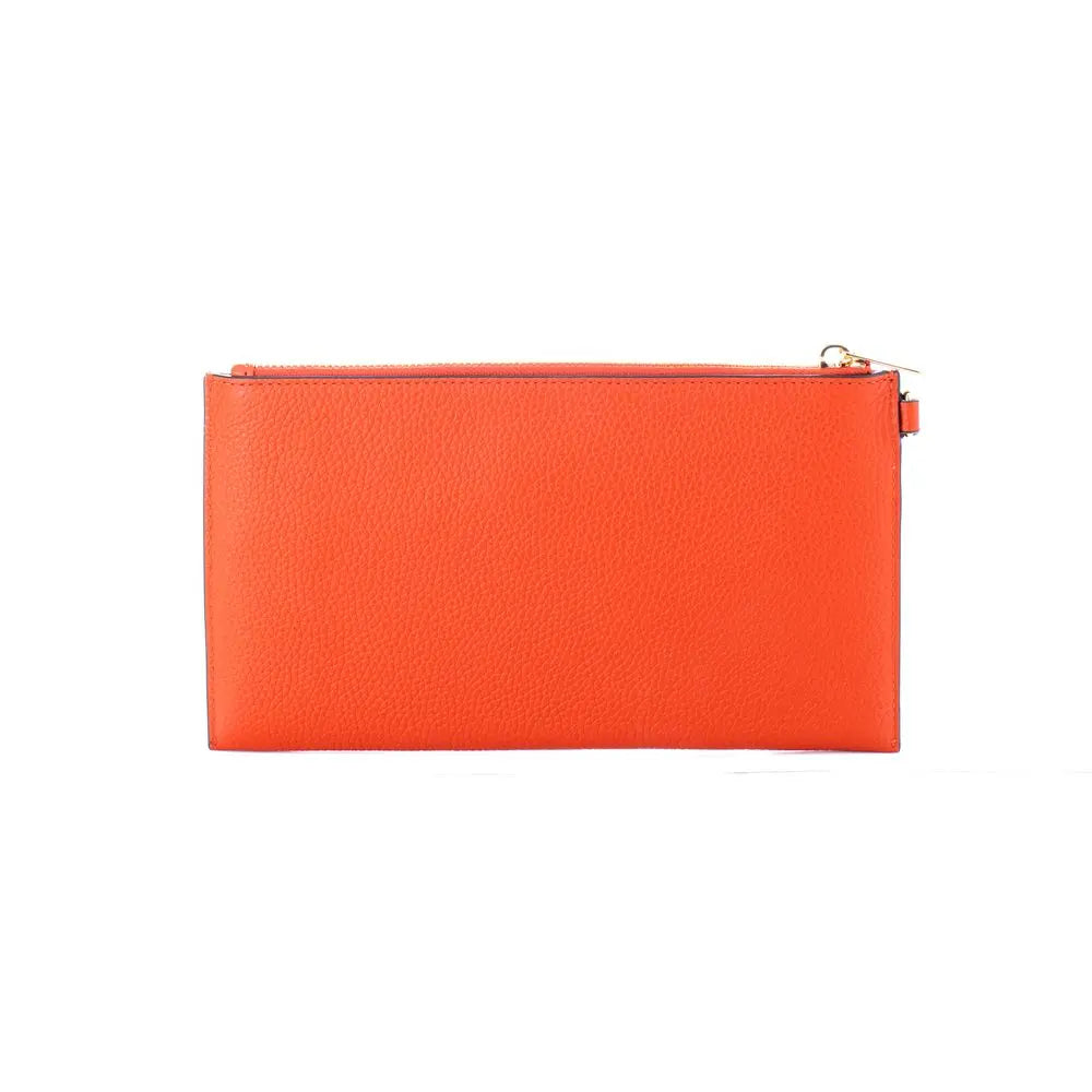 Michael Kors Orange Leather Clutch Bag Michael Kors