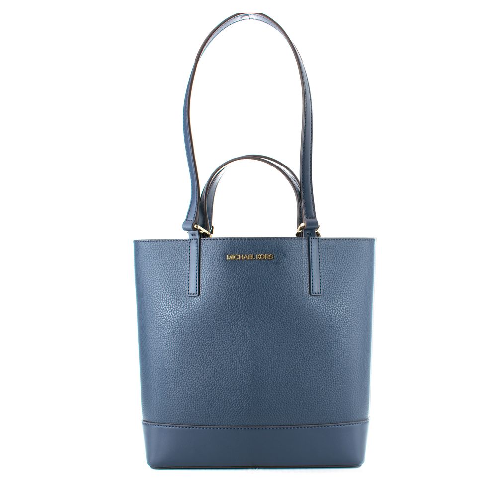 Michael Kors Blue Leather Tote Bag Michael Kors