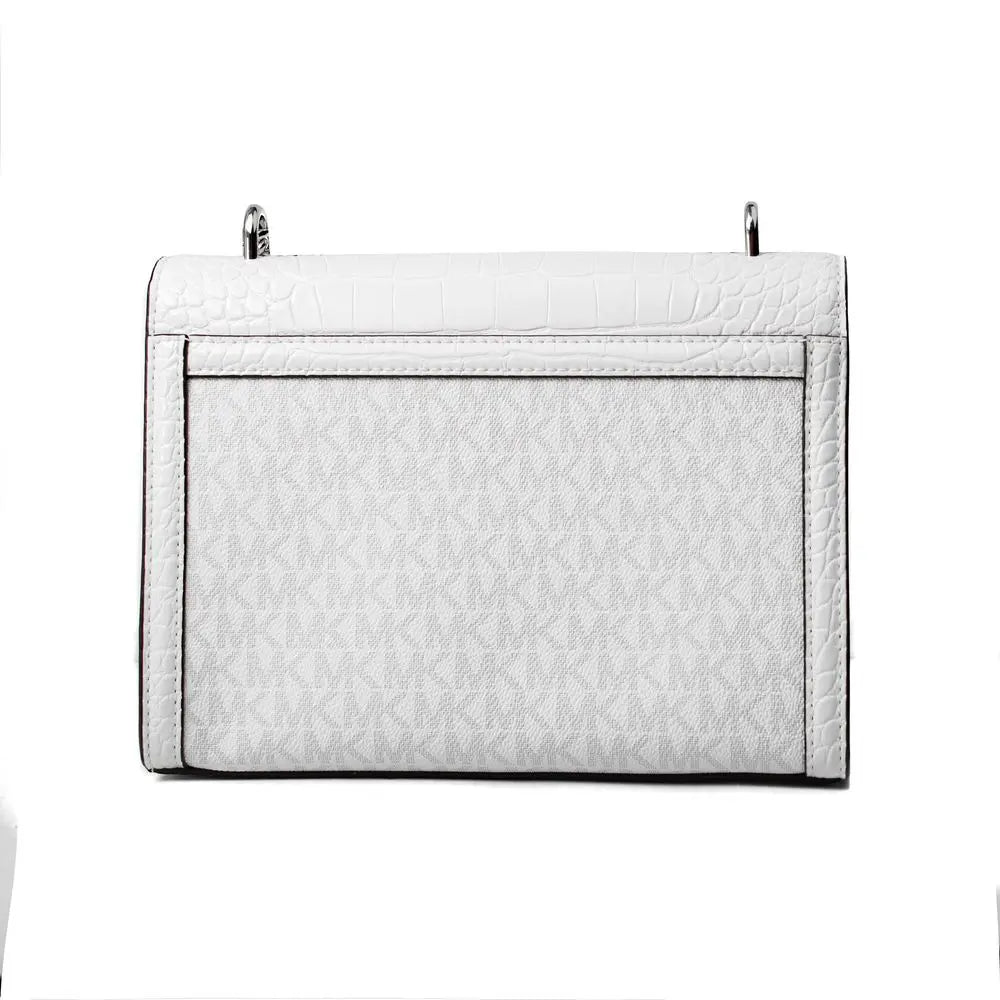Michael Kors White Canvas Crossbody Bag Michael Kors