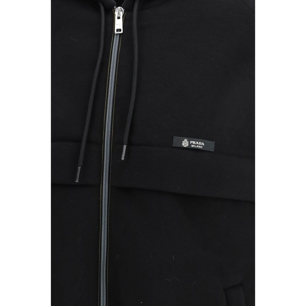 Prada Black Polyester Shell Jacket Prada
