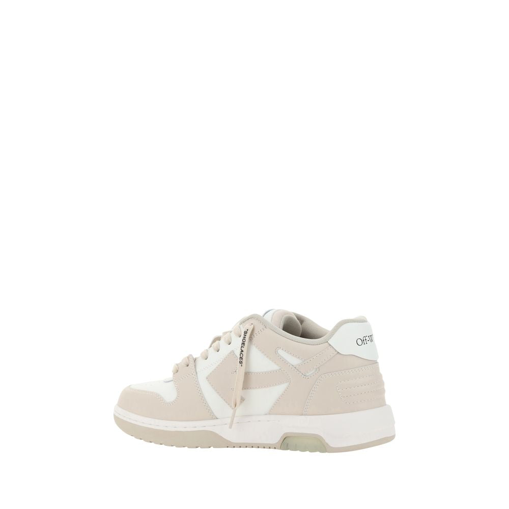 Off-White Beige Polyester Low Top Sneakers Off-White