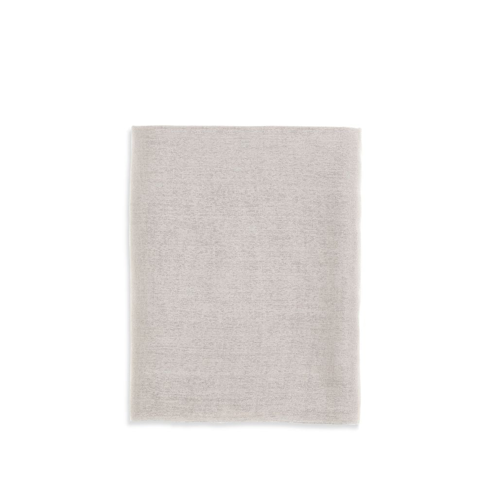Brunello Cucinelli Beige Cashmere Scarf Brunello Cucinelli