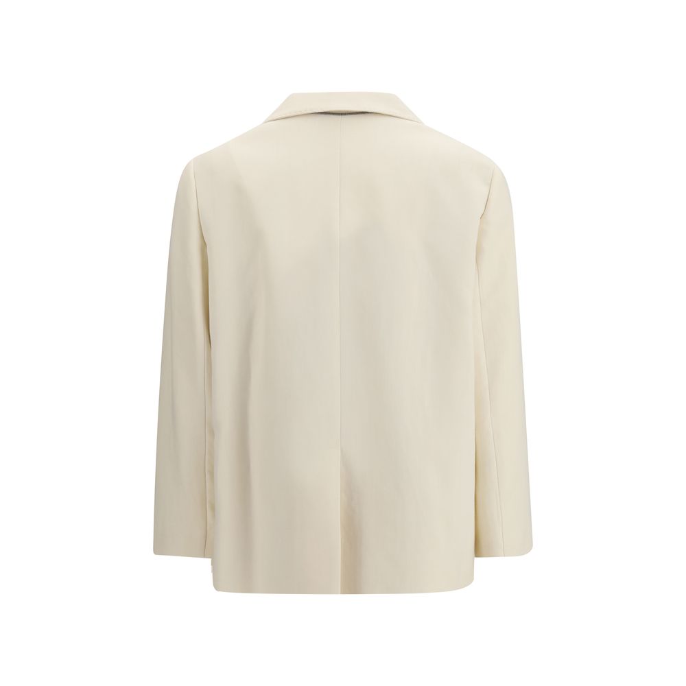 Brunello Cucinelli Beige Viscose Jacket Brunello Cucinelli