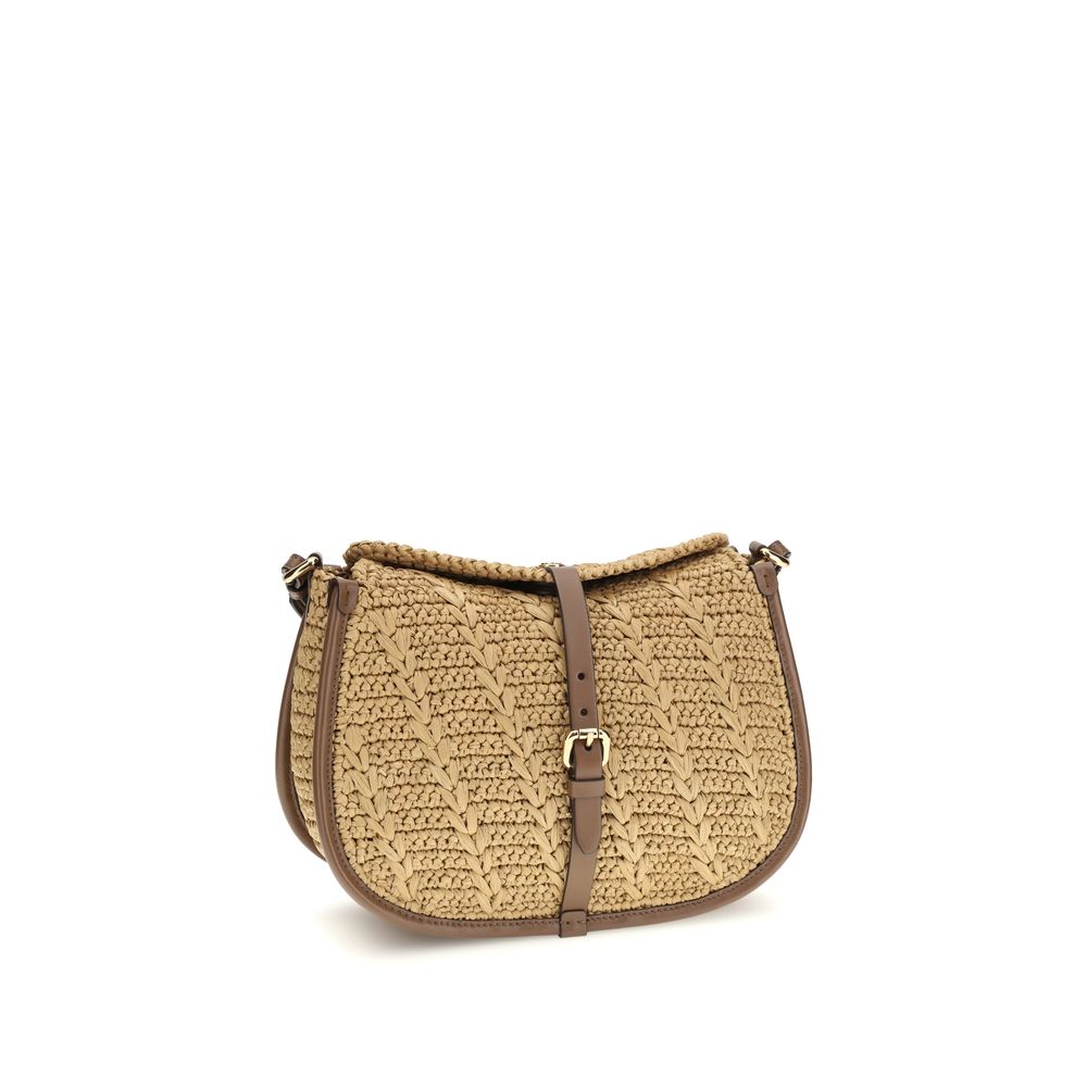 Etro Beige Raffia Shoulder Bag Etro