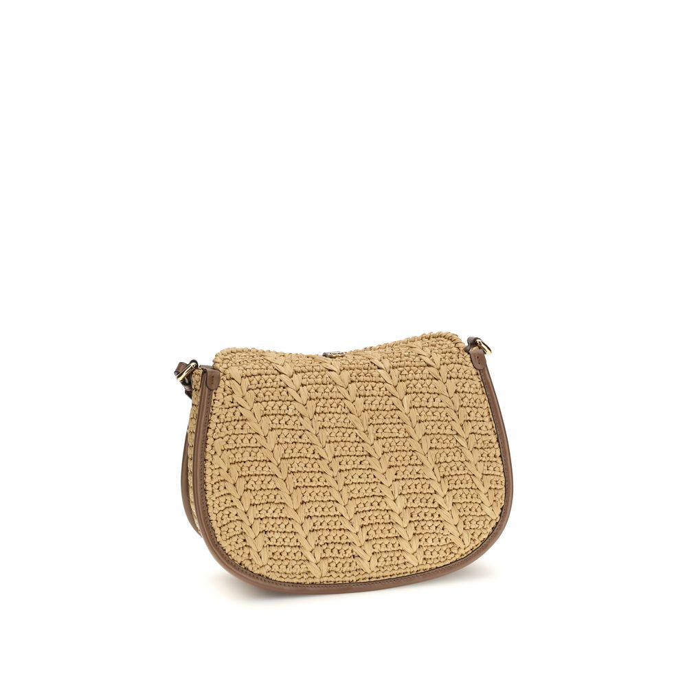 Etro Beige Raffia Shoulder Bag Etro