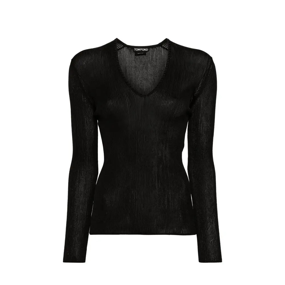Tom Ford Black Polyamide Tank Tops Tom Ford