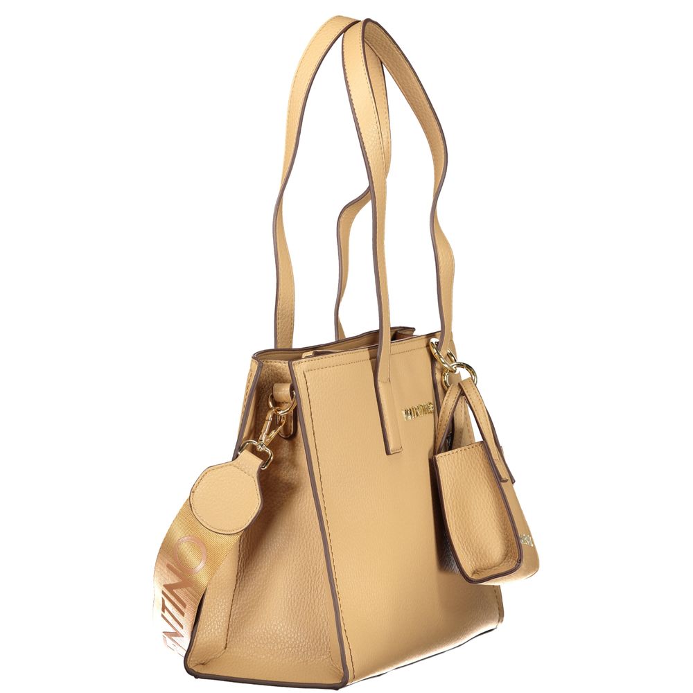 Mario Valentino Beige Polyurethane Women's Bag with Shoulder Handles Mario Valentino