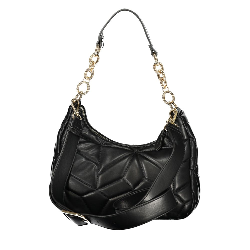 Mario Valentino Nero Polyurethane Women's Bag with Removable Shoulder Strap Mario Valentino