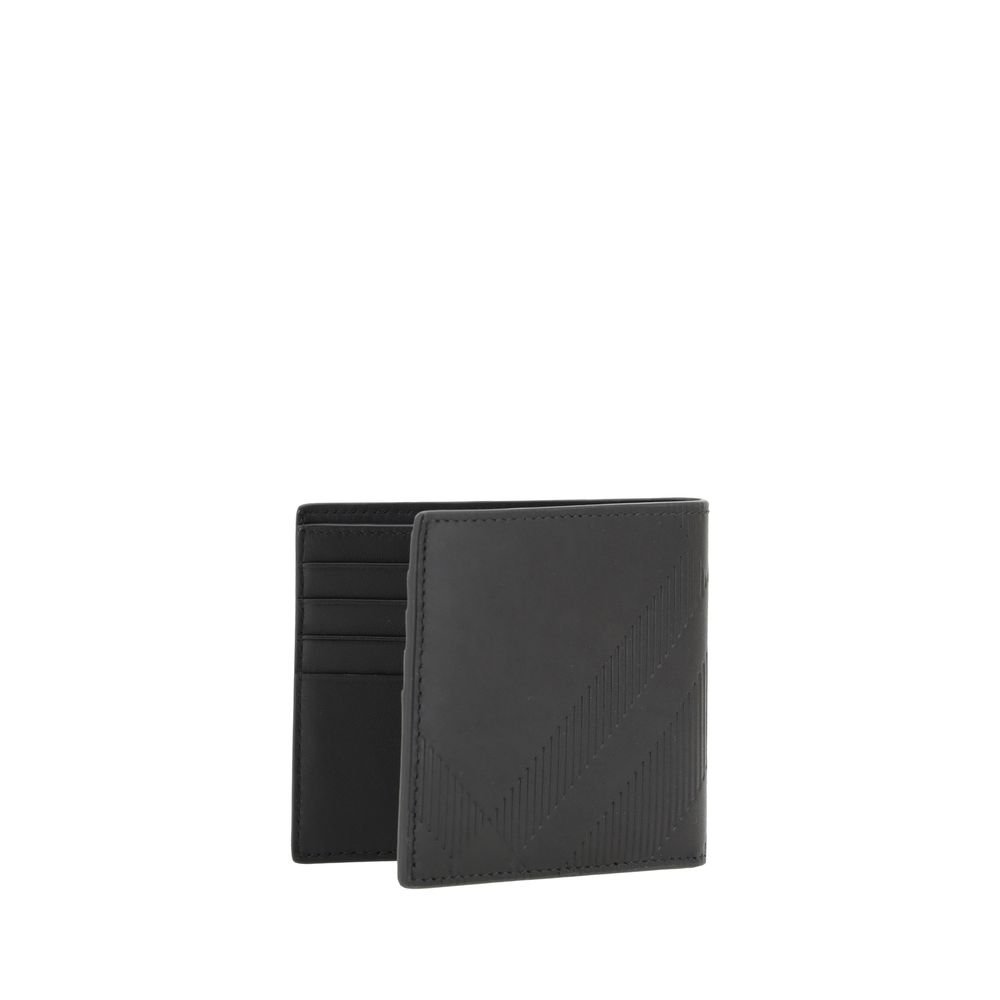 Burberry Black Calf Leather Bos Taurus Wallet Burberry