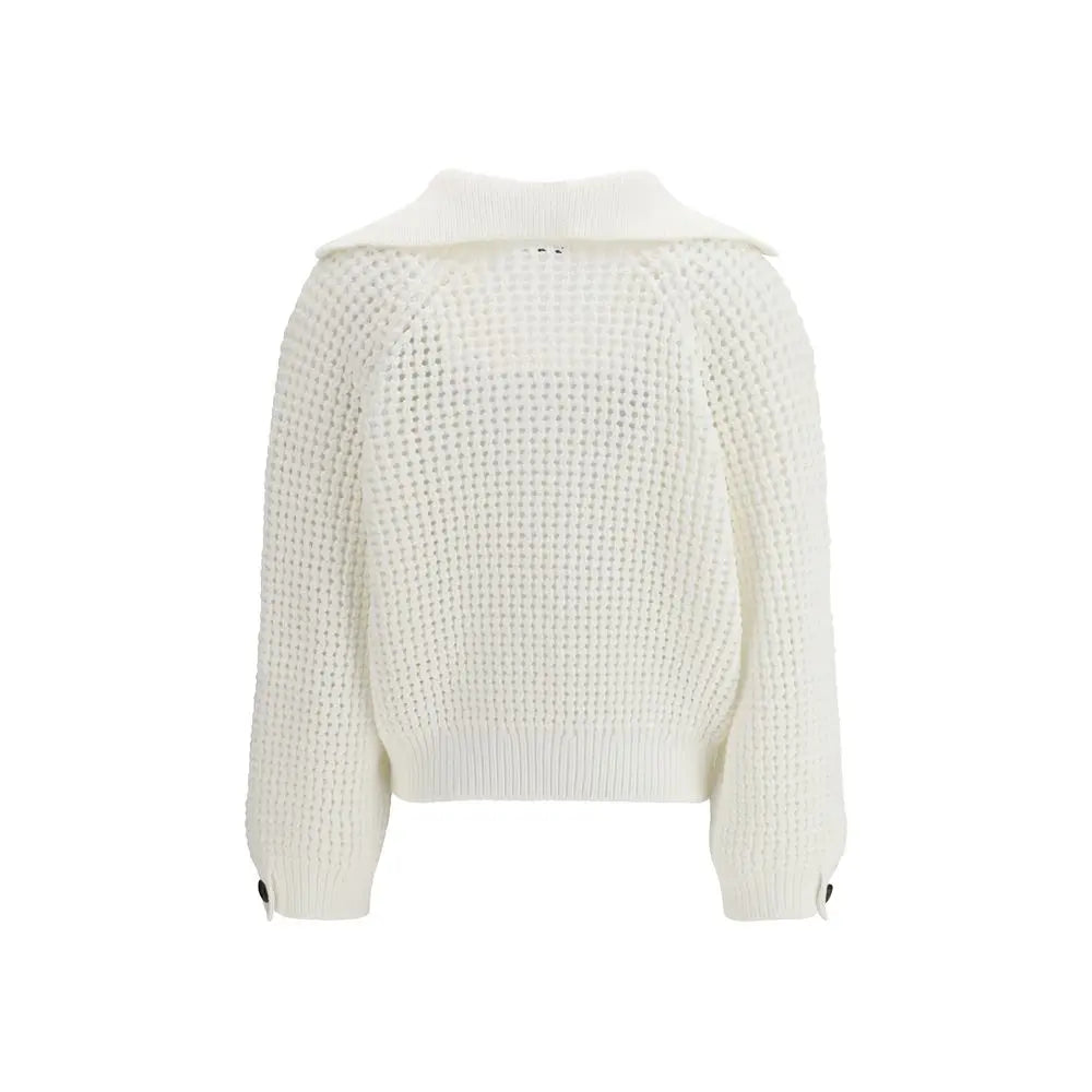 Brunello Cucinelli White Cotton Sweatshirt Brunello Cucinelli