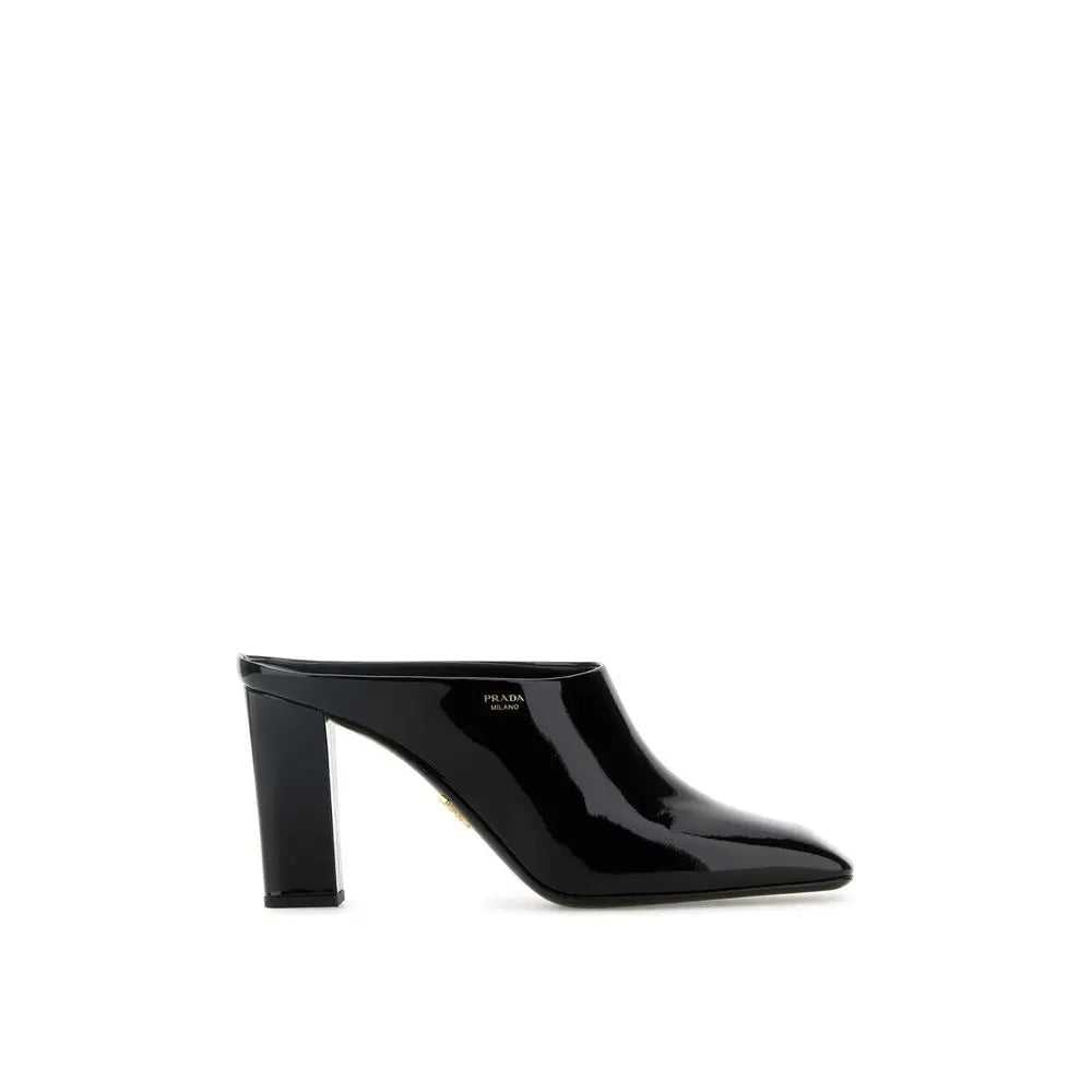 Prada Black Calfskin Mules Prada