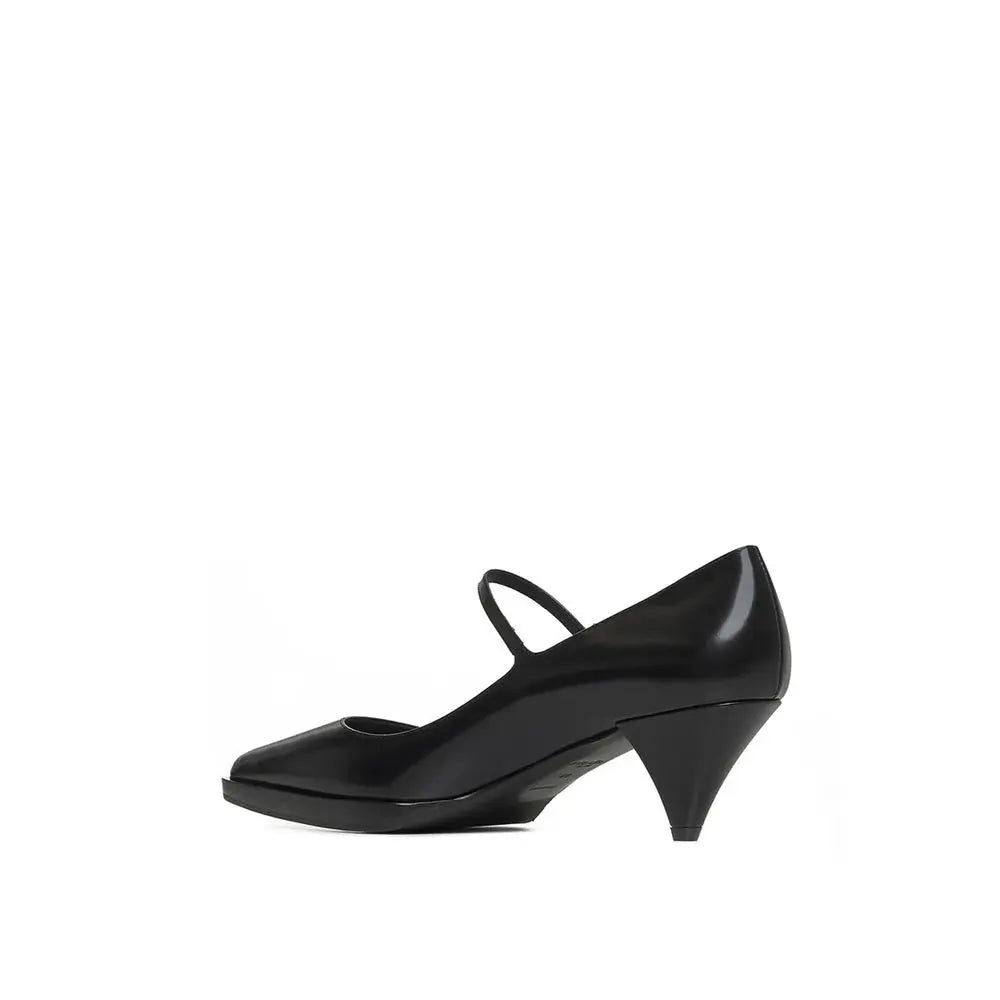 Prada Black Calfskin Mid Heel Pumps Prada