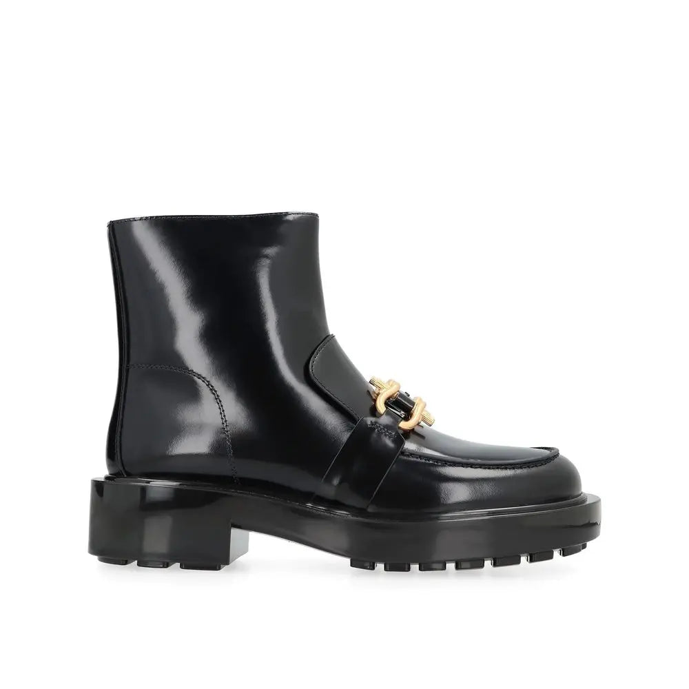 Bottega Veneta Black Calfskin Ankle Boots Bottega Veneta