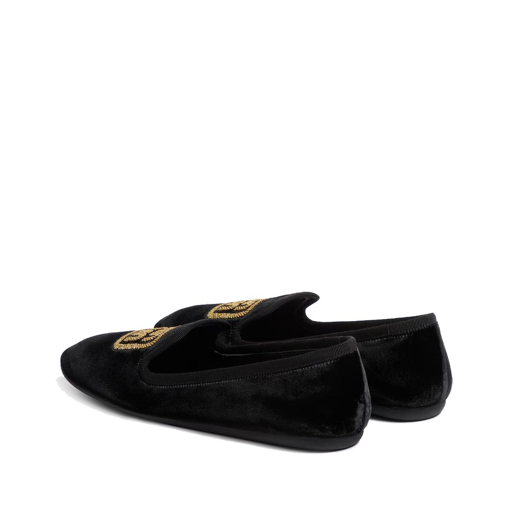 Miu Miu Black Fabric Flats Miu Miu
