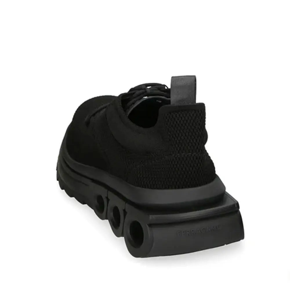 Salvatore Ferragamo Black Fabric Athletic Sneakers Salvatore Ferragamo